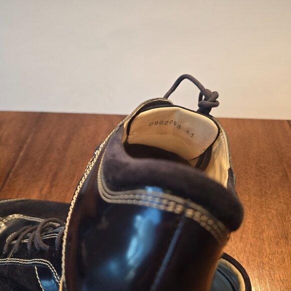 AGL Attilio Guisti Leombruni D 902003 blue lace-up shoe Size 41 Made in Italy - Picture 7 of 8